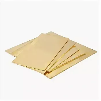Латунная пластина для поделок Л63 609x609x2 мм ГОСТ 931 - 90