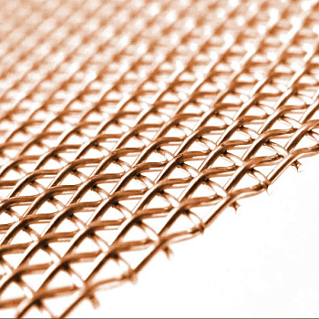 Сетка бронзовая БРОФ6.5 0.2х0.12 мм ГОСТ 3187-76 для электротехники